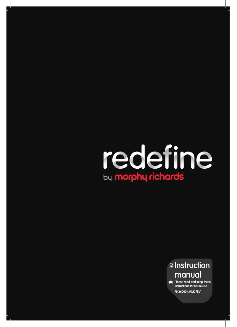 Page 1 de la notice Manuel utilisateur Morphy Richards ATOMiST