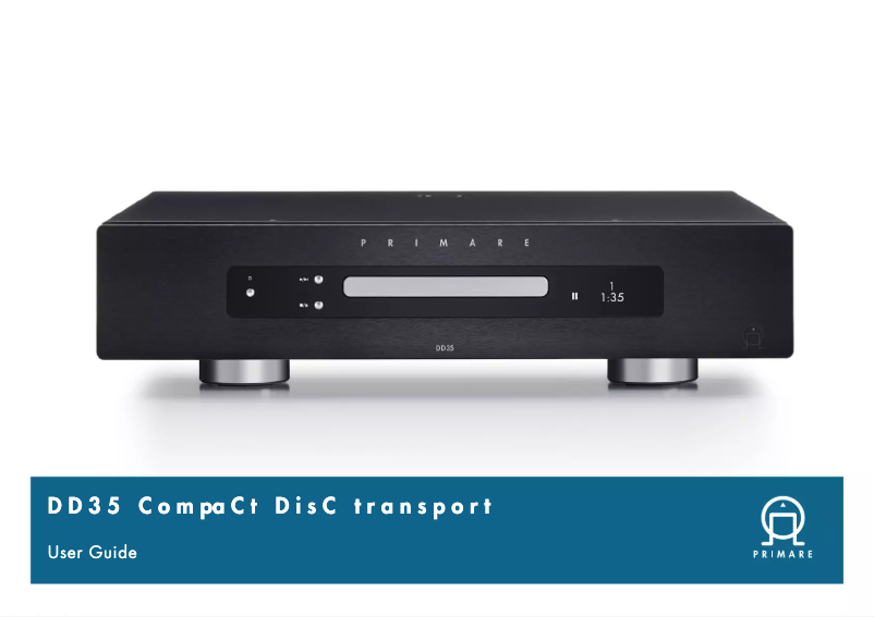 Page 1 de la notice Manuel utilisateur Primare DD35