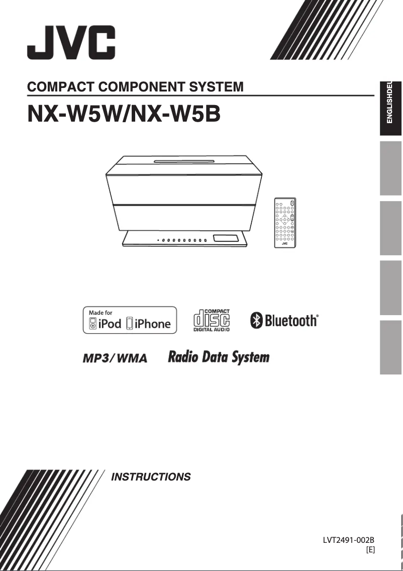 Image de la première page du manuel de l'appareil NX-W5BE