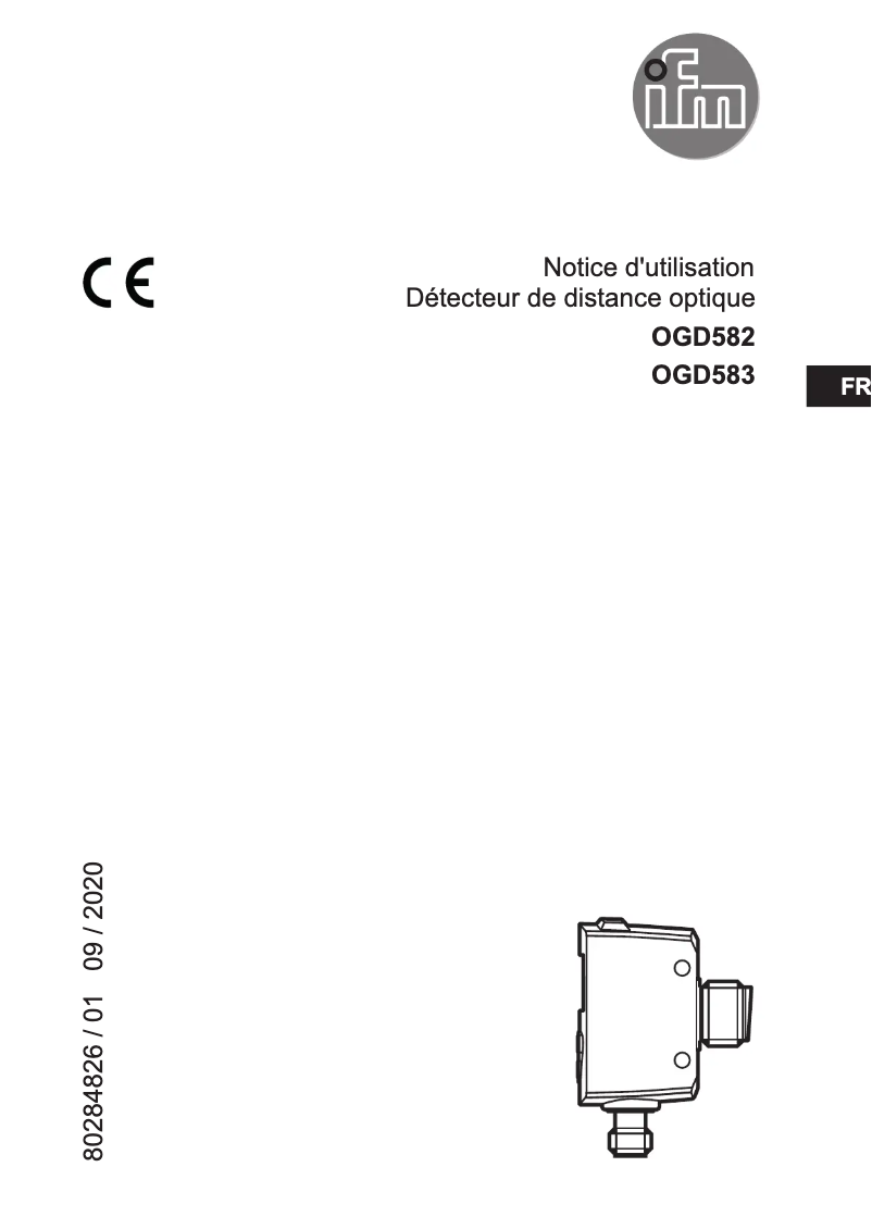Page n°1 - Manuel utilisateur IFM OGD582