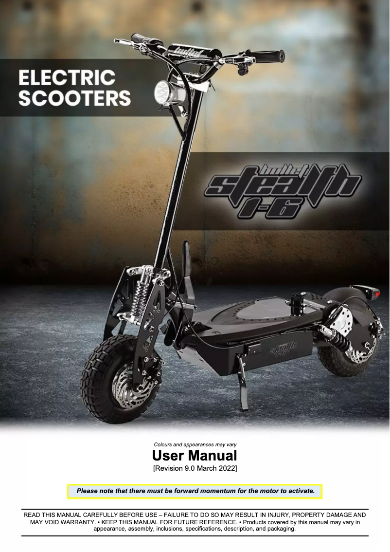 Page 1 de la notice Manuel utilisateur Bullet RPZ1600