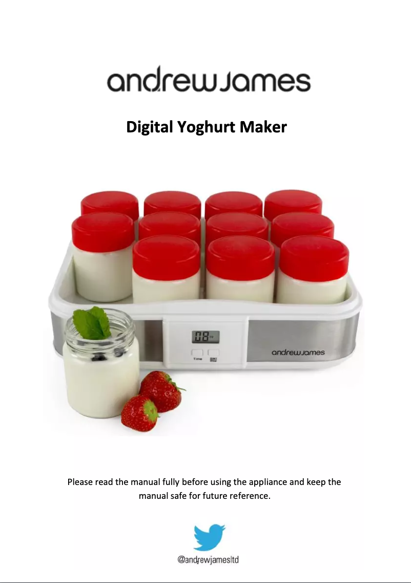 Página 1 del manual Manual de usuario Andrew James Digital