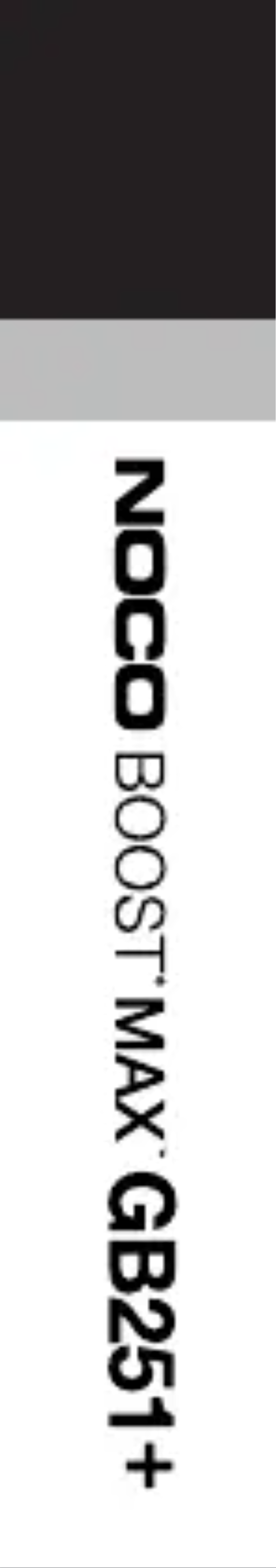 Page 1 de la notice Manuel utilisateur NOCO Genius Boost Max GB251+