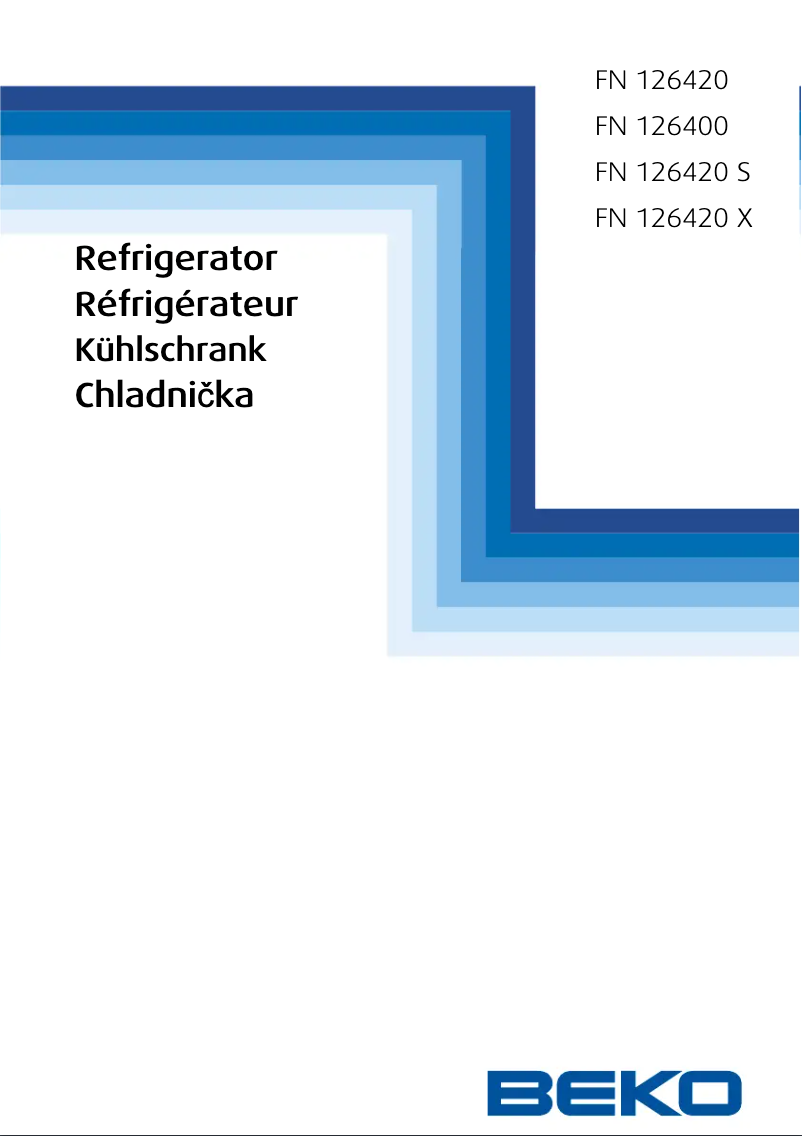 Page n°1 - Manuel utilisateur Beko FN 126420