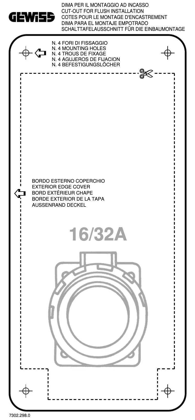 Page 1 de la notice Manuel utilisateur Gewiss GW66709N
