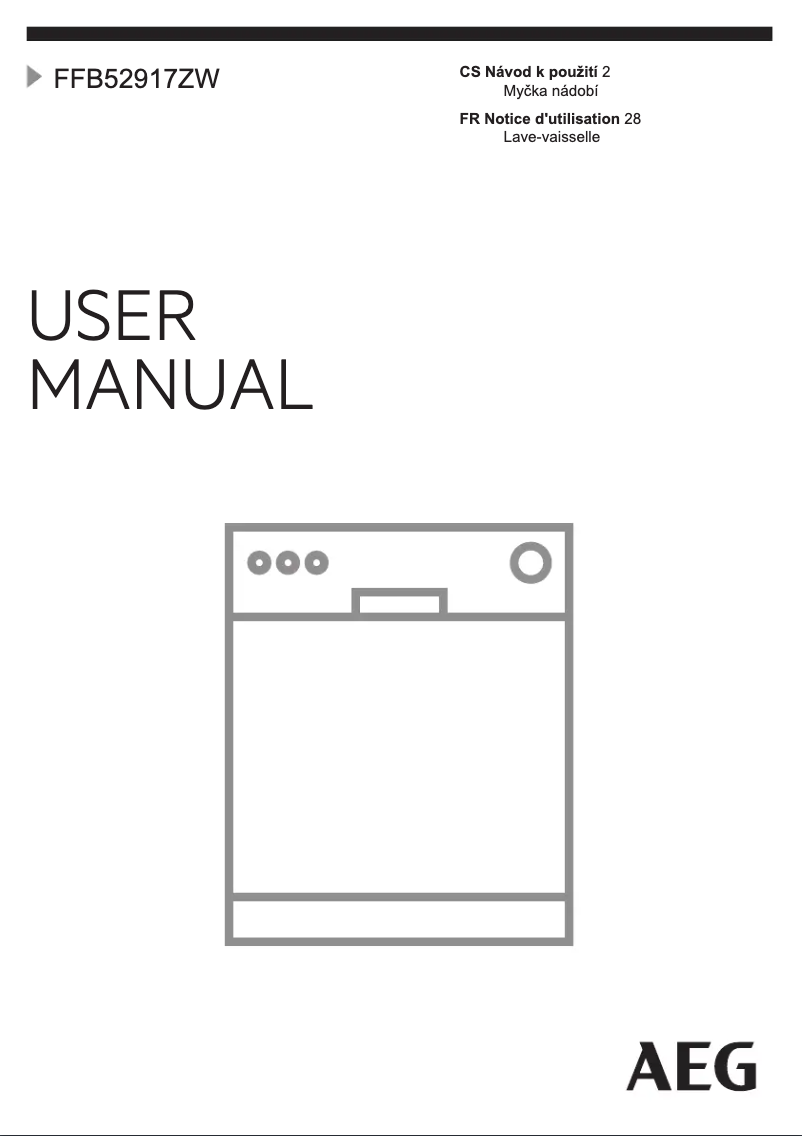 Page n°1 - Manuel utilisateur AEG FFB52917ZW