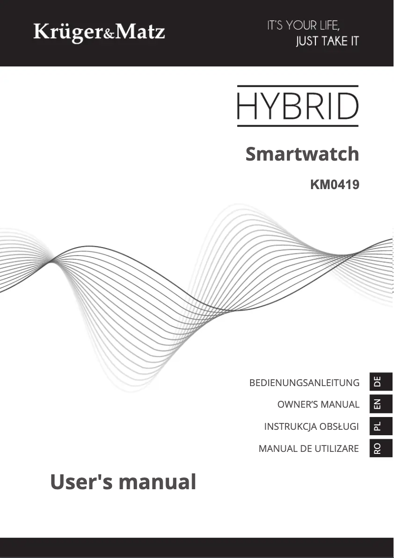 Page 1 de la notice Manuel utilisateur Krüger&Matz Hybrid KM0419