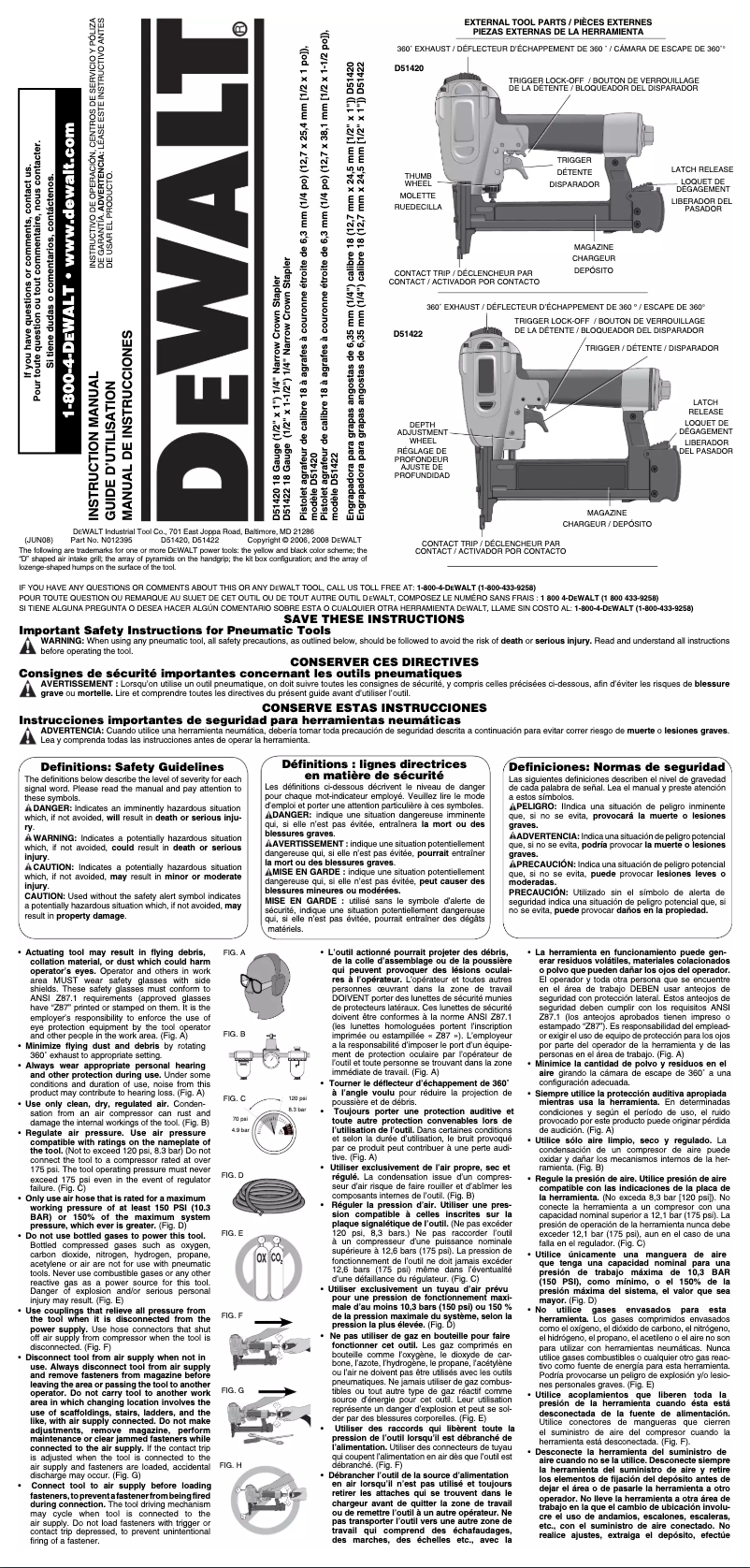 Image de la première page du manuel de l'appareil D51420K