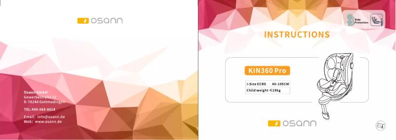 Página 1 del manual Manual de usuario Osann KIN360 Pro