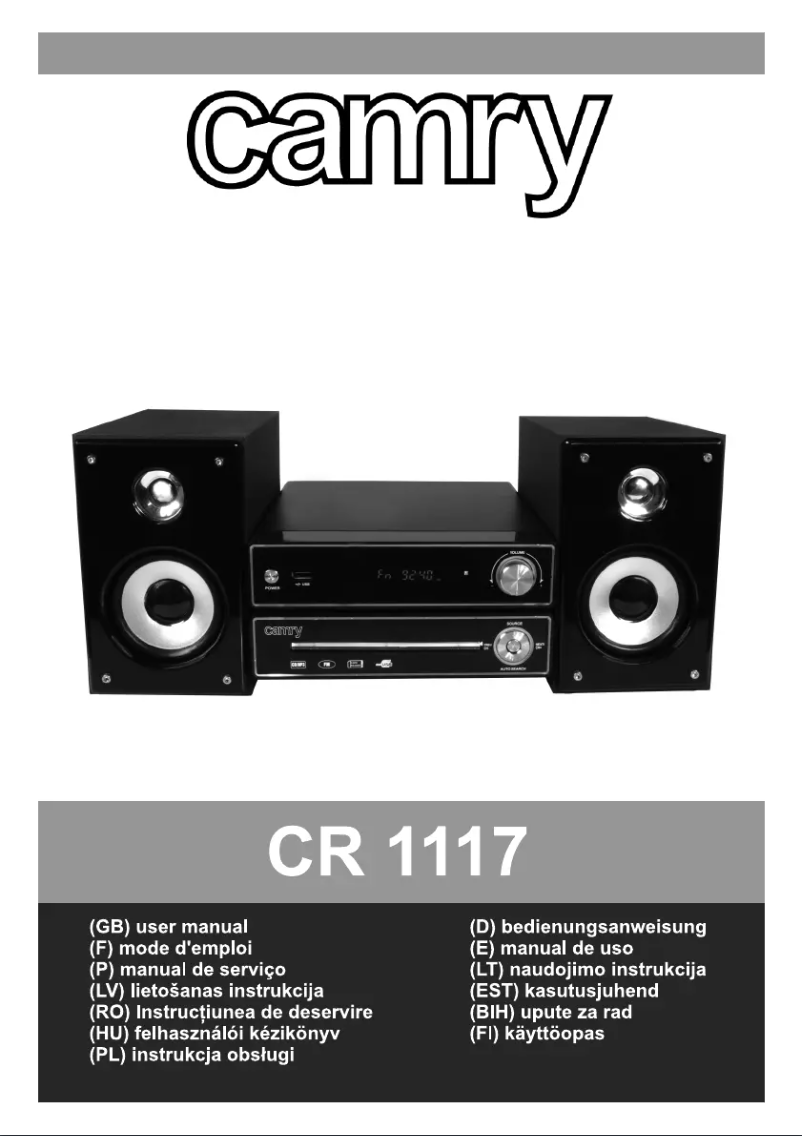 Página 1 del manual Manual de usuario Adler CR 1117