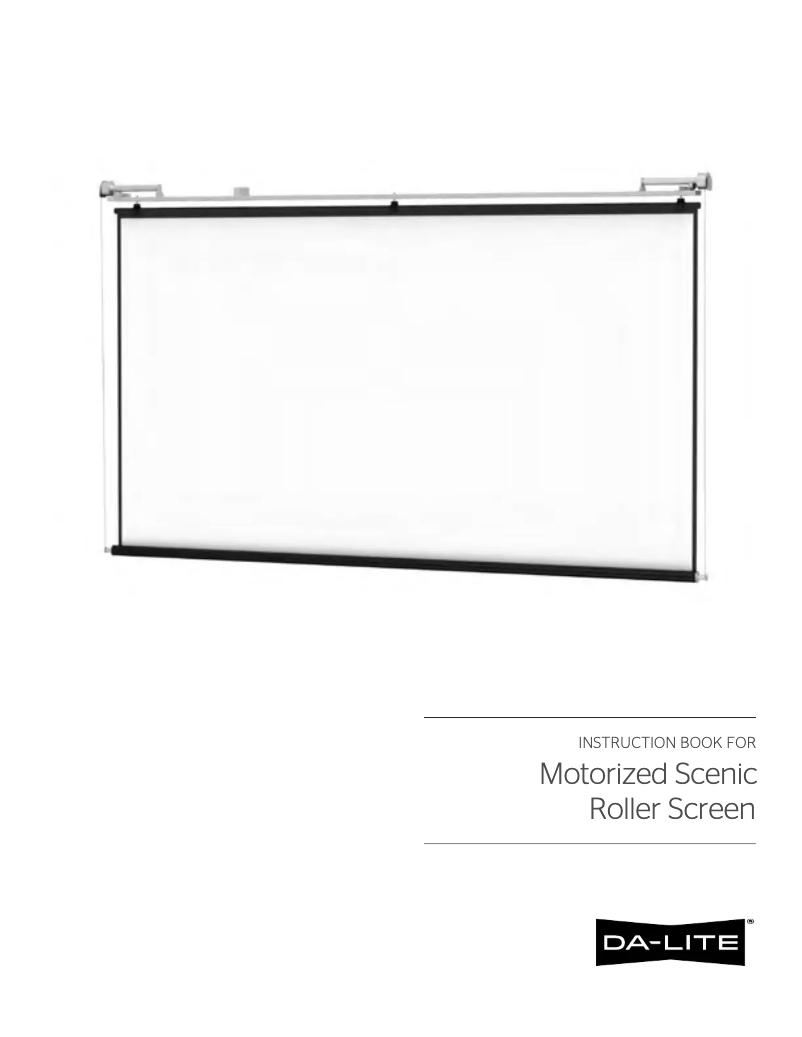 Image de la première page du manuel de l'appareil Motorized Scenic Roller