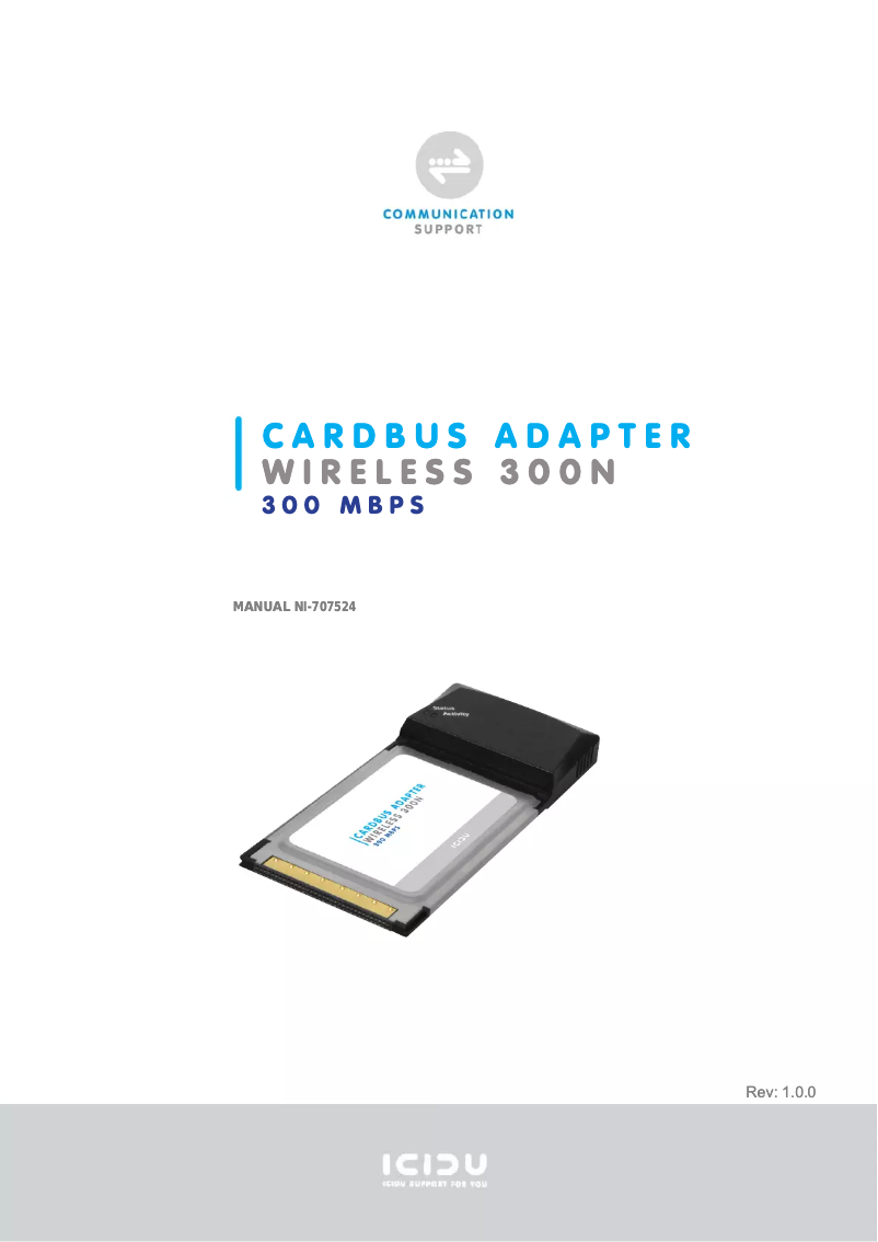 Page 1 de la notice Manuel utilisateur Icidu NI-707524