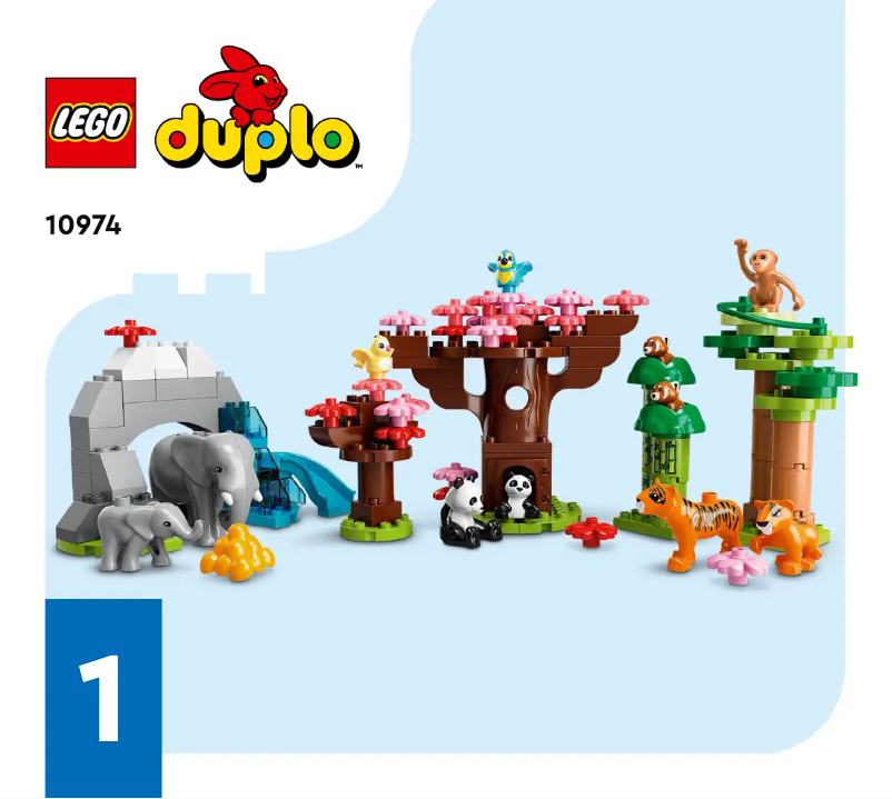 Page n°1 - Consignes visuelles Lego Duplo 10974
