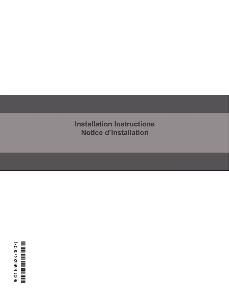 Página 1 del manual Guía de instalación Bosch SGX78B55UC