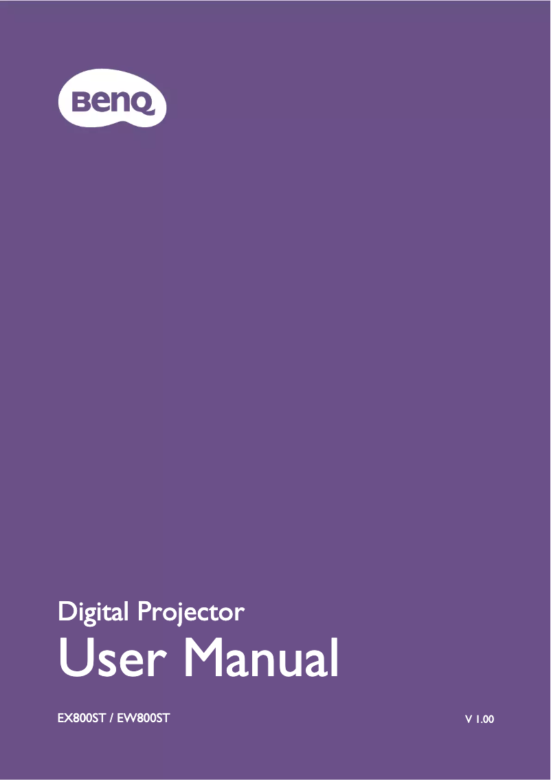 Image de la première page du manuel de l'appareil EW800ST