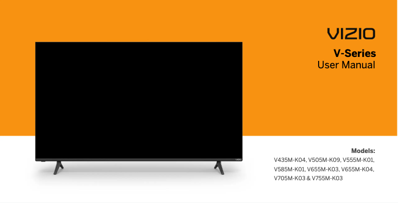 Page n°1 - Manuel utilisateur VIZIO V585M-K01