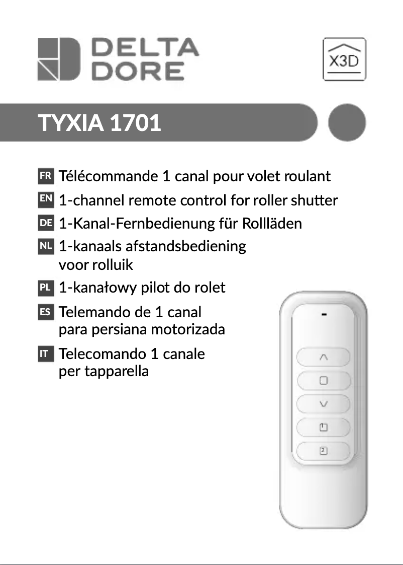 First page image of the manual for Tyxia 1701