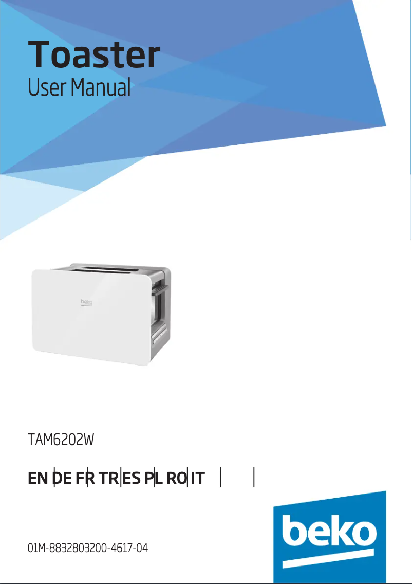 Page 1 de la notice Manuel utilisateur Beko TAM 6202 W