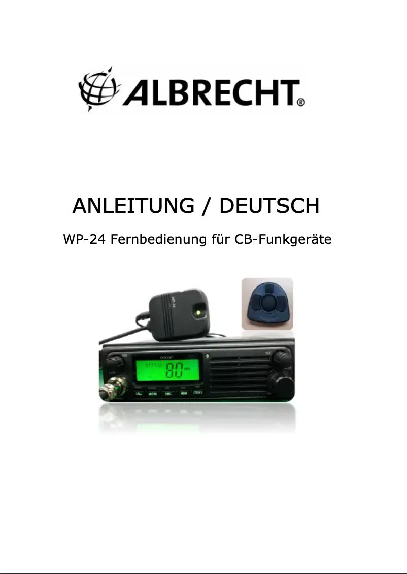 Imagen de la primera página del manual del dispositivo WP-24