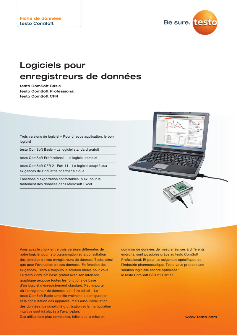 Page n°1 - Fiche technique Testo 635