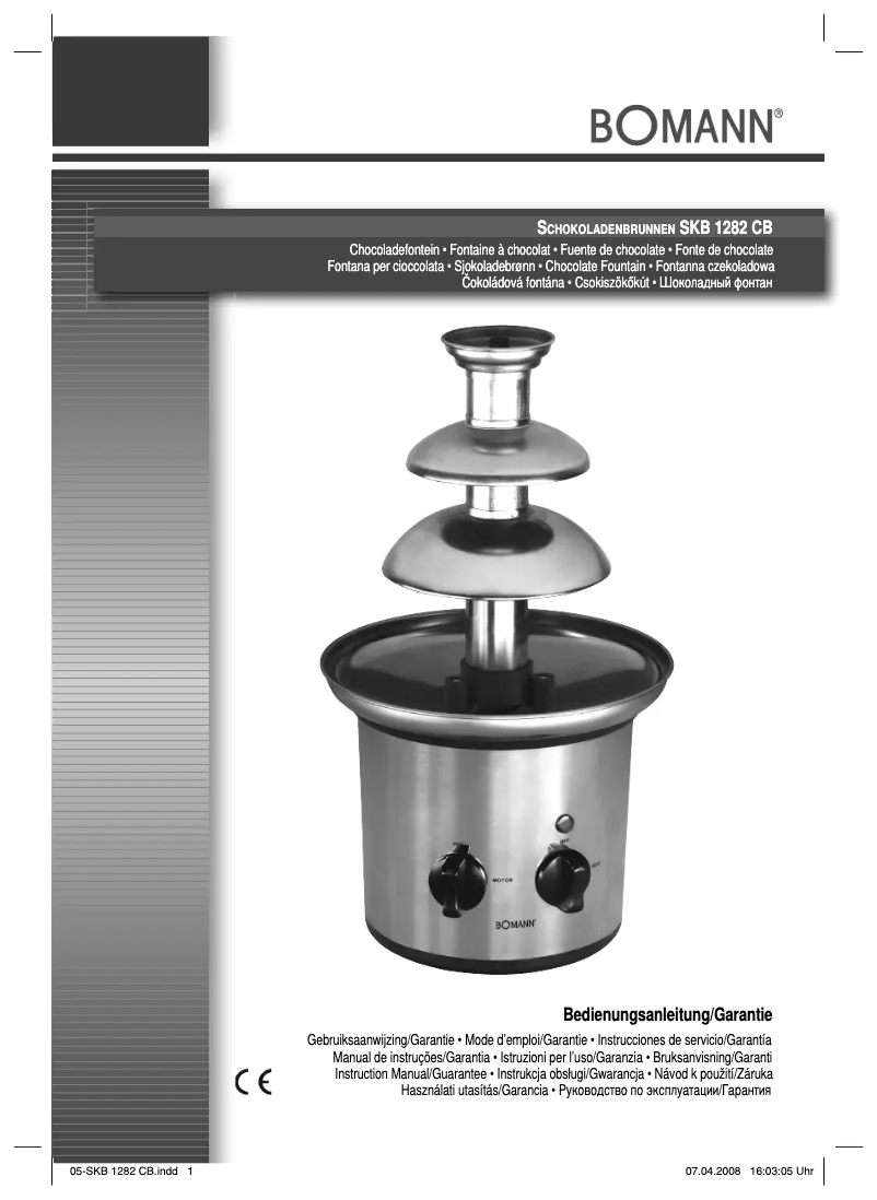 Page 1 de la notice Manuel utilisateur Bomann SKB 1282 CB
