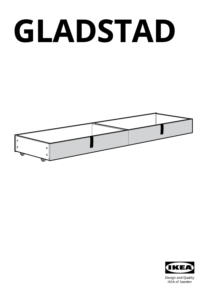 Página 1 del manual Manual de usuario Ikea GLADSTAD 804.984.25