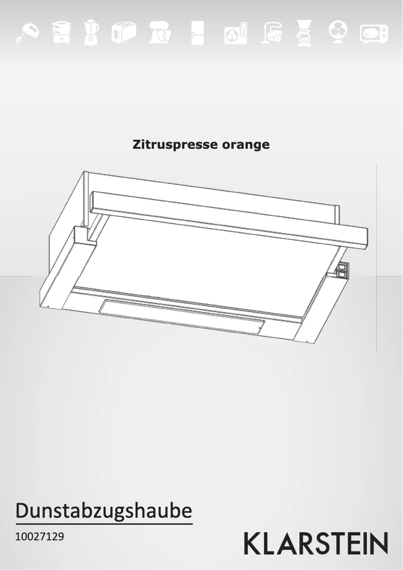 Image de la première page du manuel de l'appareil 10027129