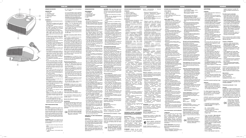 Page 1 de la notice Manuel utilisateur Vitek VT-1734 GY