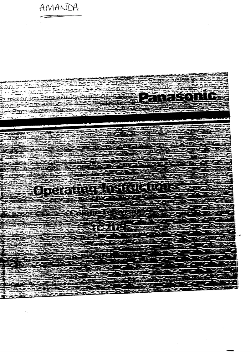Página 1 del manual Manual de usuario Panasonic TC-2175