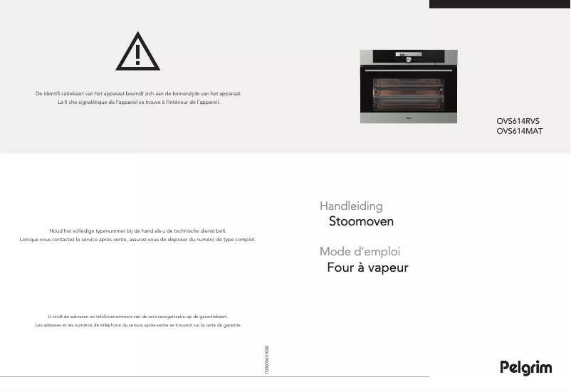 Page 1 de la notice Manuel utilisateur Pelgrim OVS 614