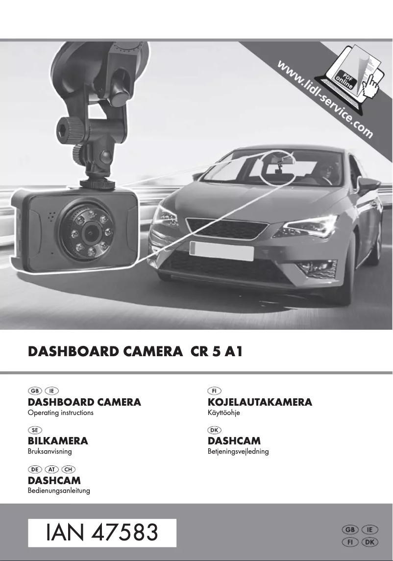 Page n°1 - Manuel utilisateur Lidl CR 5 A1