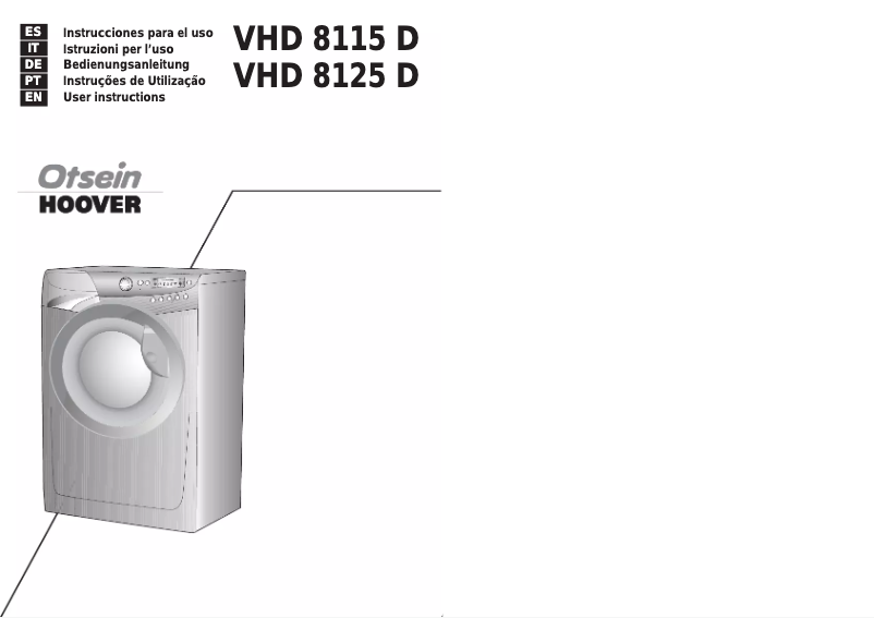 Image de la première page du manuel de l'appareil VHD 8125D-37