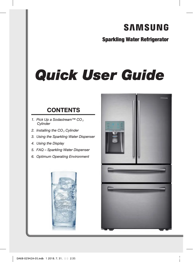 Page 1 de la notice Manuel utilisateur Samsung RF31FMESBSL