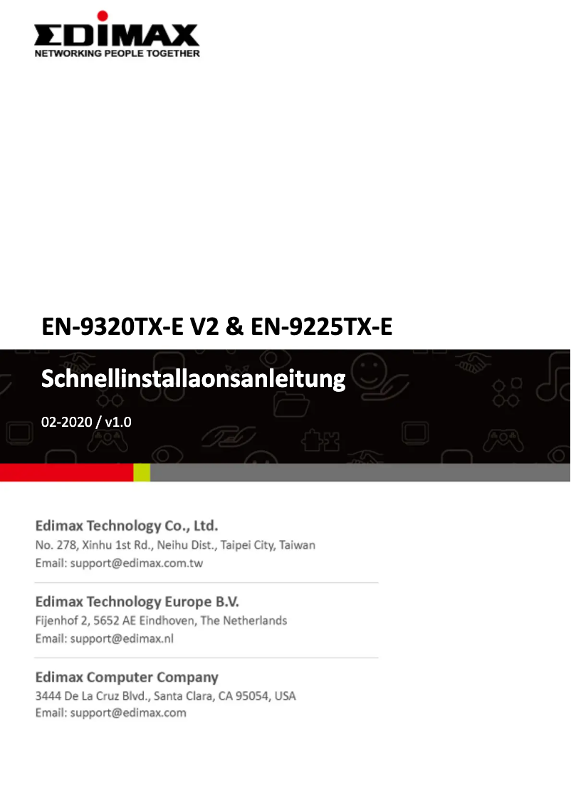Page n°1 - Manuel utilisateur Edimax EN-9320TX-E V2