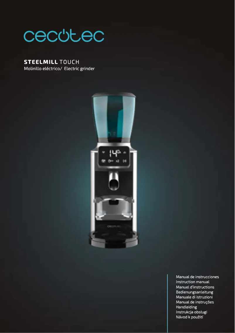 Image de la première page du manuel de l'appareil SteelMill Touch