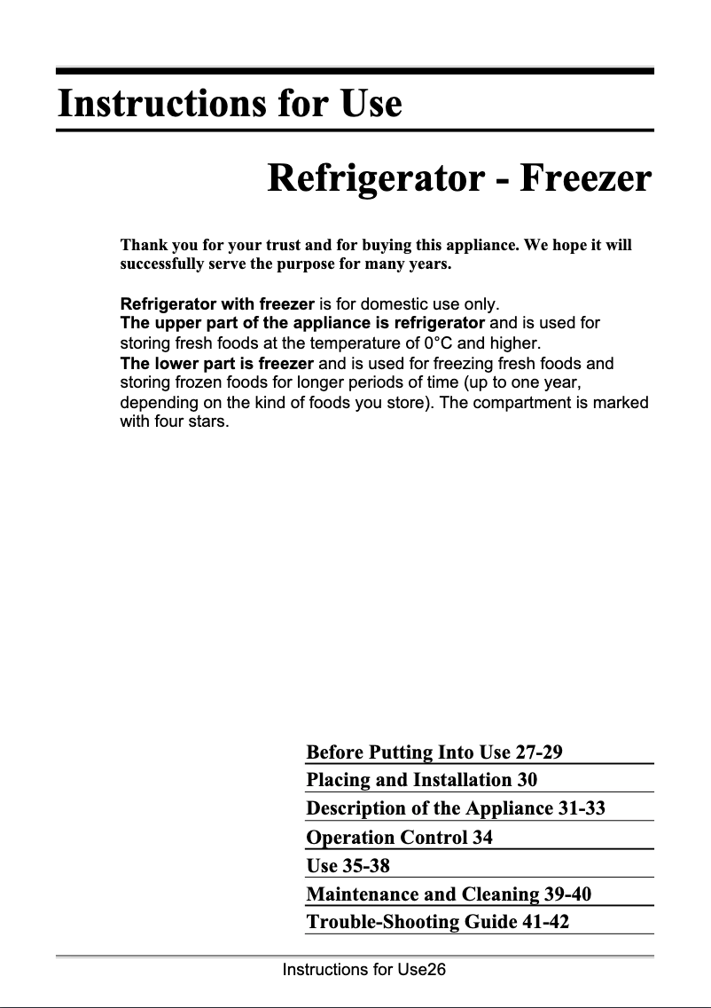 Image de la première page du manuel de l'appareil TKI 320