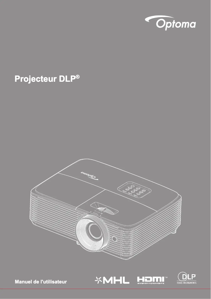 Page n°1 - Manuel utilisateur Optoma EH412x
