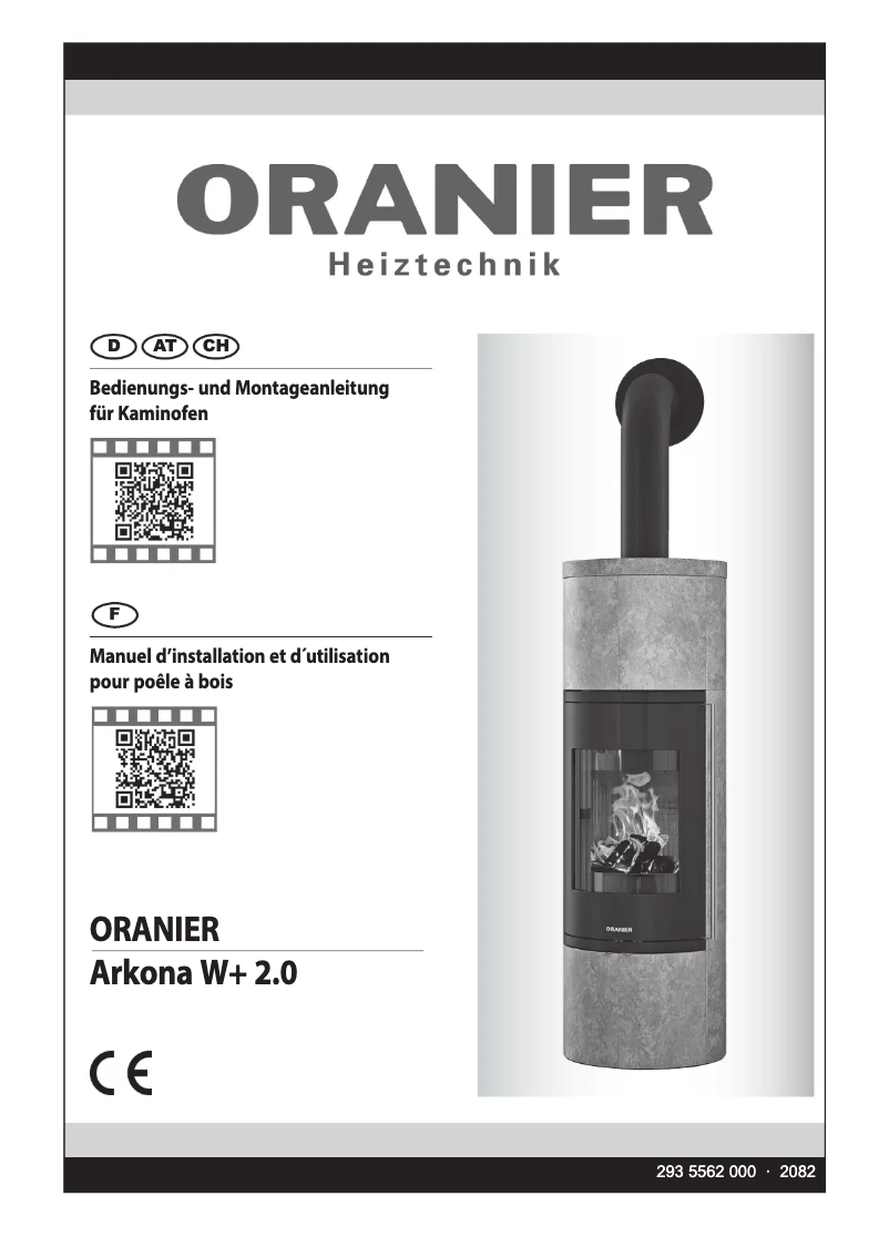 Page 1 de la notice Manuel utilisateur Oranier Arkona W+ 2.0