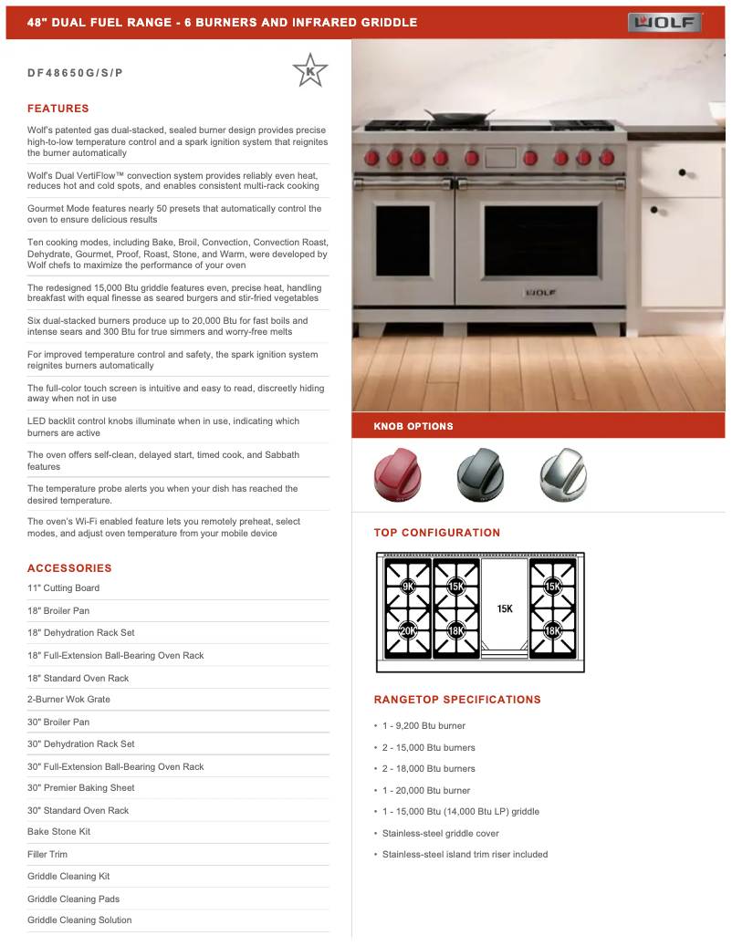 Image de la première page du manuel de l'appareil DF48650G