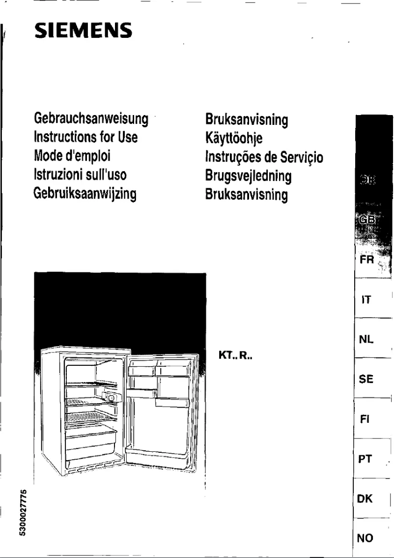 Page n°1 - Manuel utilisateur Siemens KT18RF2