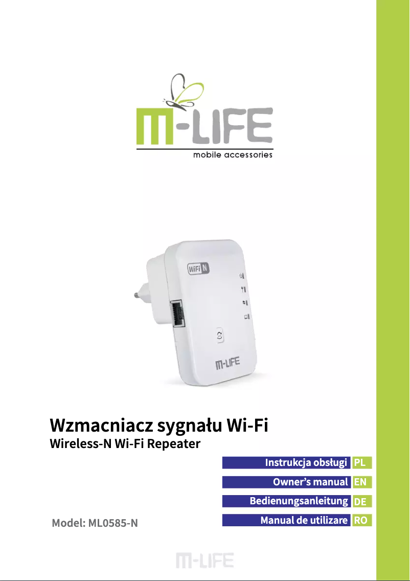 Image de la première page du manuel de l'appareil ML0585-N