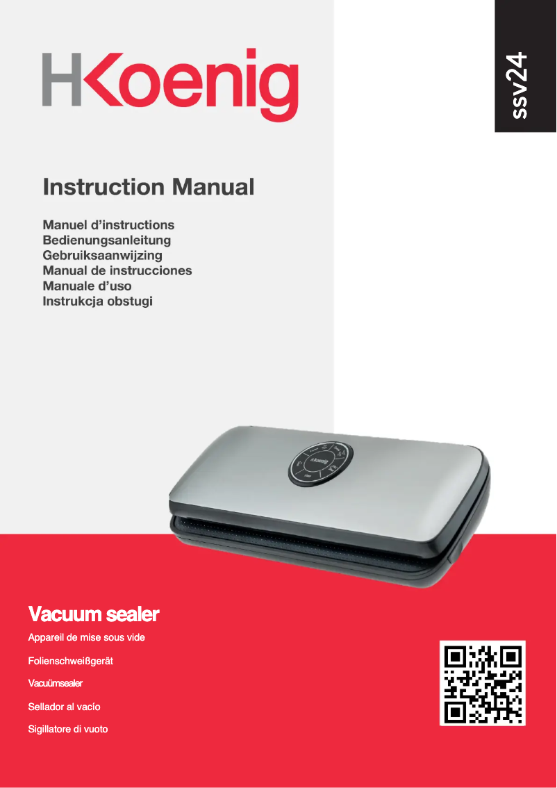 Image de la première page du manuel de l'appareil SSV24