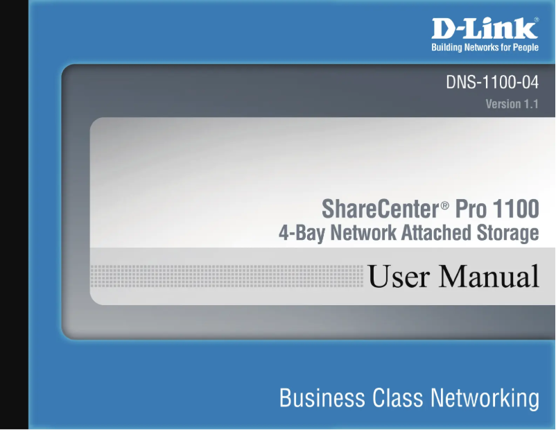 Page n°1 - Manuel utilisateur D-Link DNS-1100-04