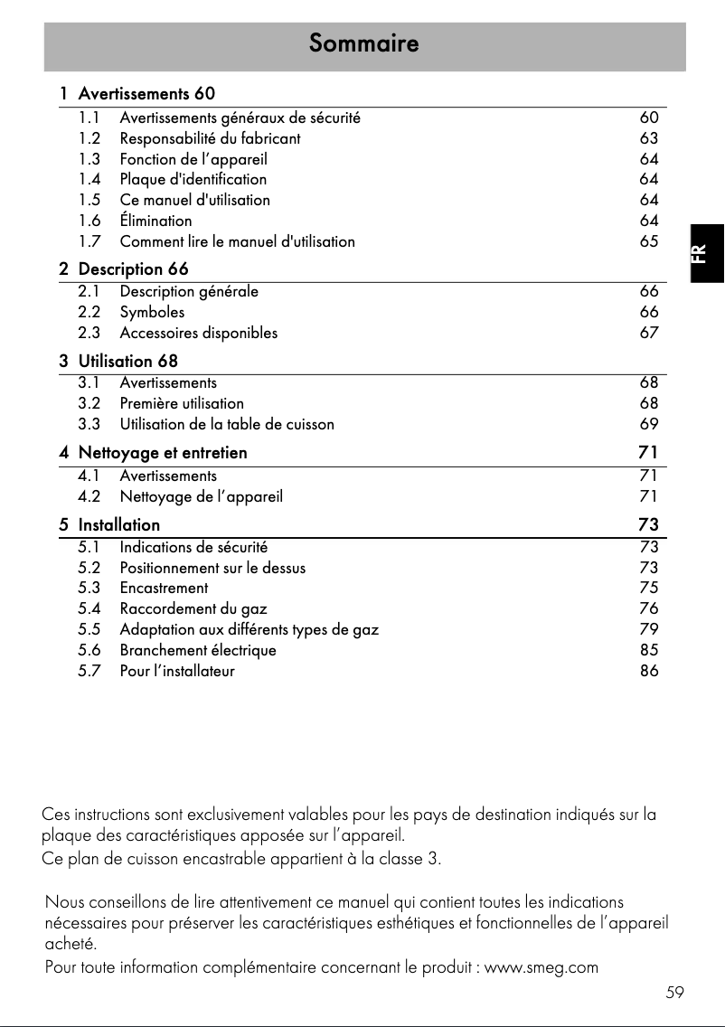 Image de la première page du manuel de l'appareil PGF95-4