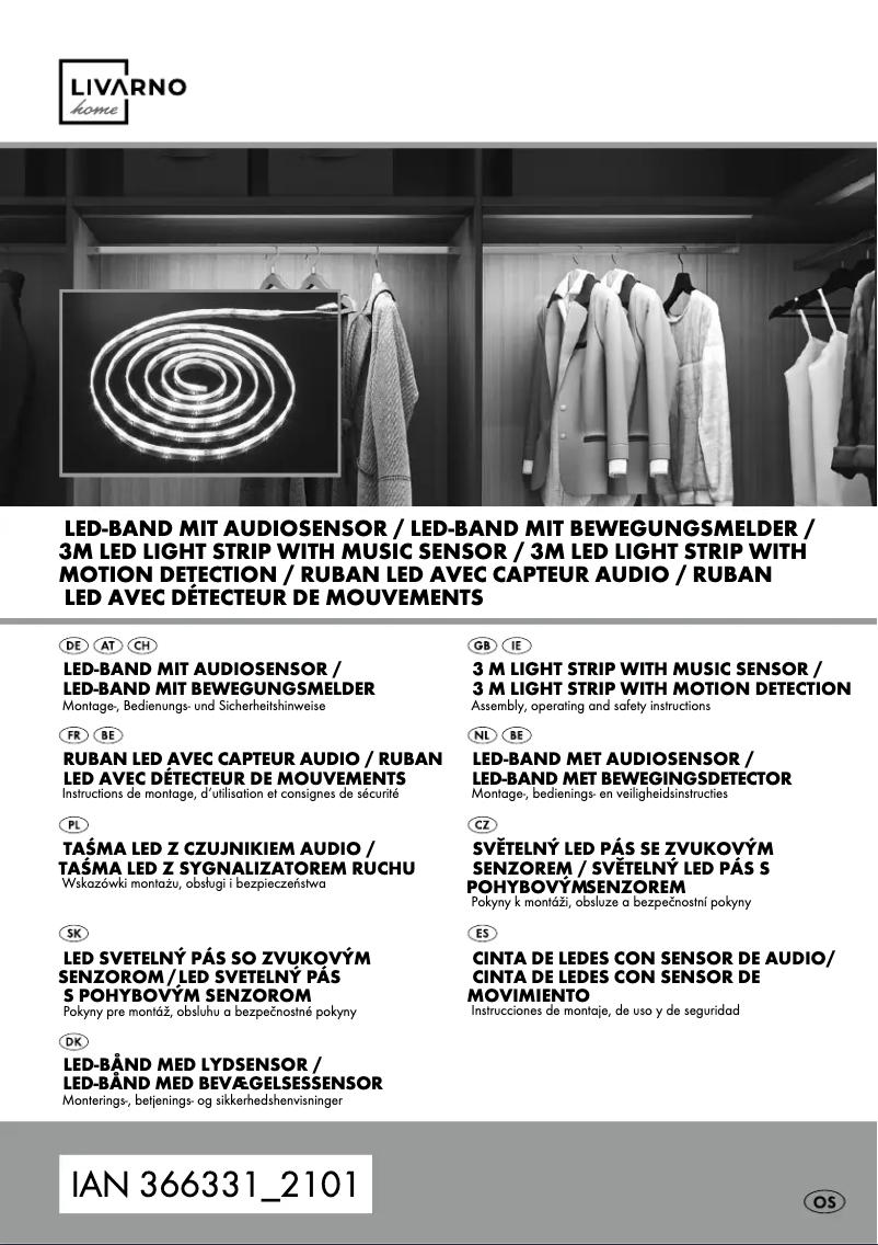 Page n°1 - Manuel utilisateur Livarno Lux IAN 366331