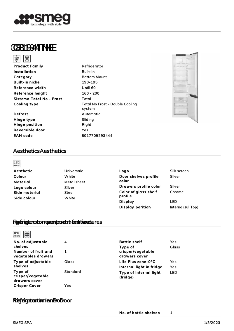 Page n°1 - Brochure Smeg C8194TNE