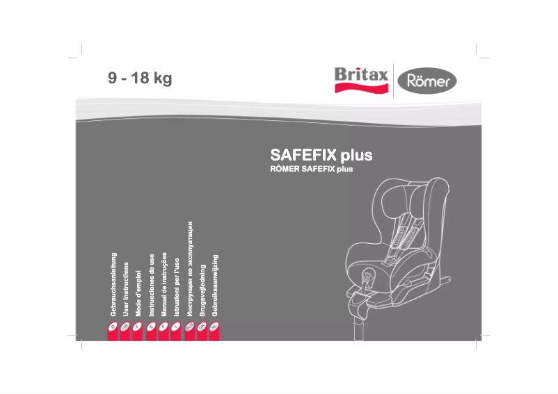 Page 1 de la notice Manuel utilisateur Römer Safefix Plus