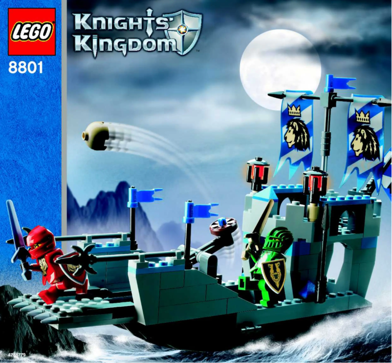 Page 1 de la notice Manuel utilisateur Lego Knights' Attack Barge