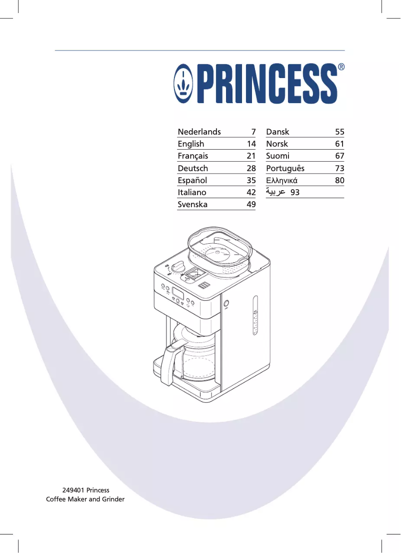 Page 1 de la notice Manuel utilisateur Princess 249401