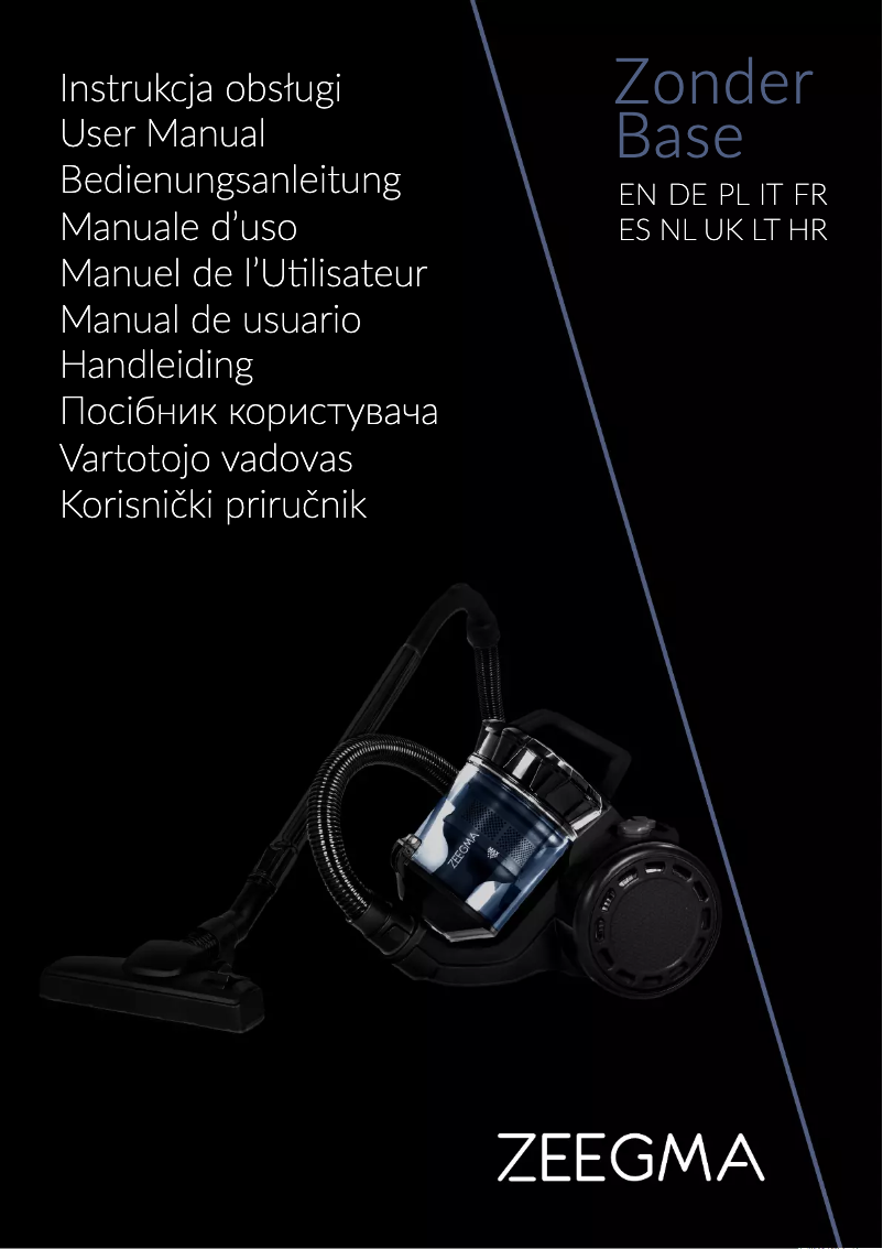 Página 1 del manual Manual de usuario Zeegma Zonder Base
